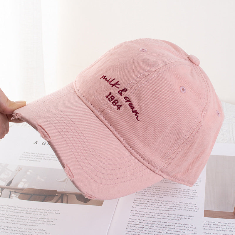 Wholesale Baseball Cap Simple Face Shown Small Wide-brimmed Soft-top Hat